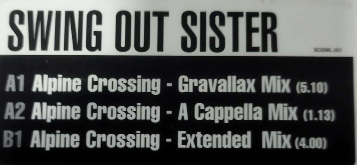 12】Swing Out Sisters / Alpine Crossing Remix |