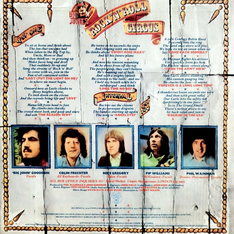 LP】Big John's Rock'n Roll Circus / Act 1 Act 2