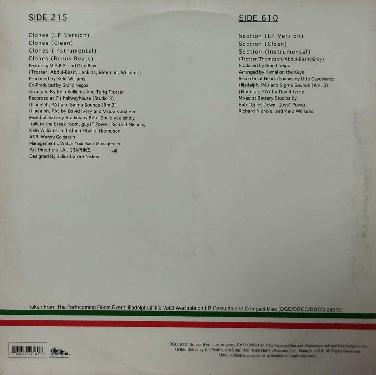 12】 The Roots / Clones - Section | MeraMera Re