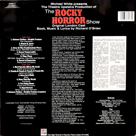 【LP】Ｏriginal London Cast / The Rocky Horror Show