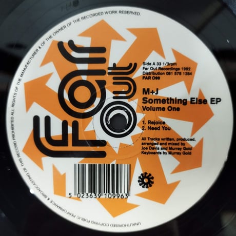 【12】 M+J / Something Elise EP  Volume One