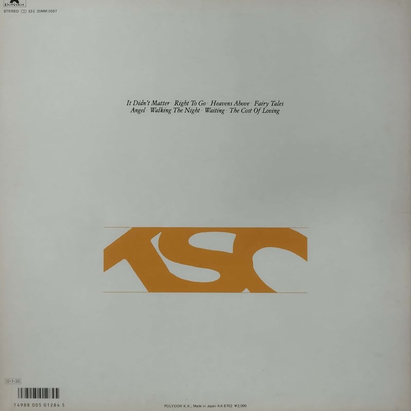 LP】The Style Council / The Cost Of Loving | Me