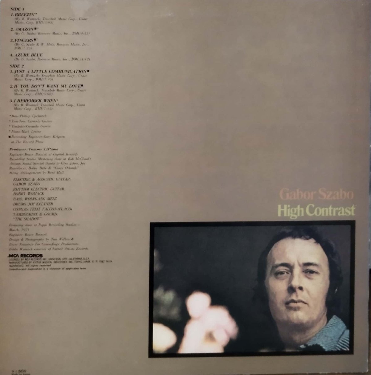 LP】Gabor Szabo / High Contrast | MeraMera Records
