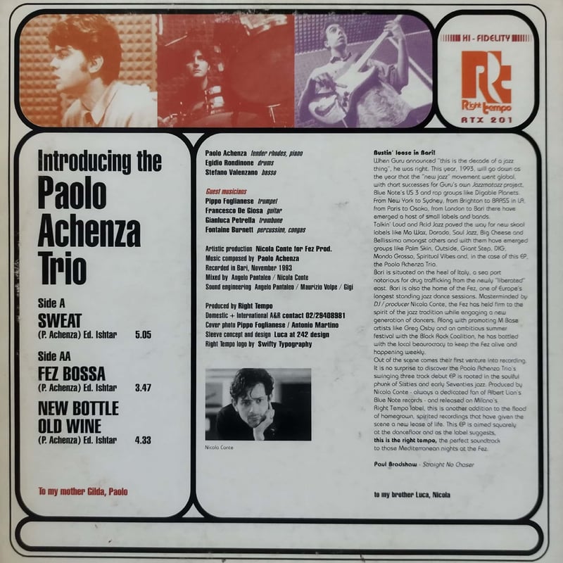 12】Paolo Achenza Trio / Sweet | MeraMera Records