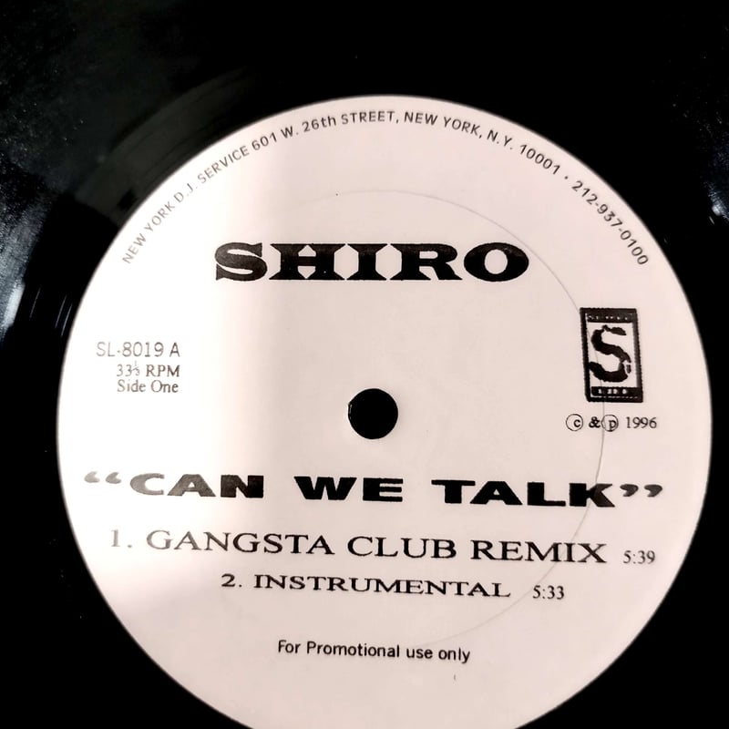 鈴*之様 【鬼レア】SHIRO / CAN WE TALK CAN WE TALK - US ORIGINAL PRESS -/SHIRO｜HIPHOP/R&B｜ディスク