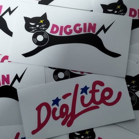 Mera Mera Record Original・ステッカー / Dig Life