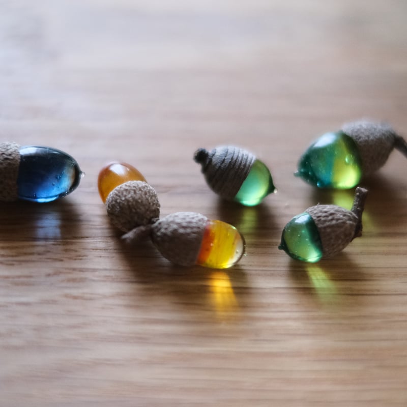 ガラスのどんぐりセット【売切れ】 | 八ツ目商會