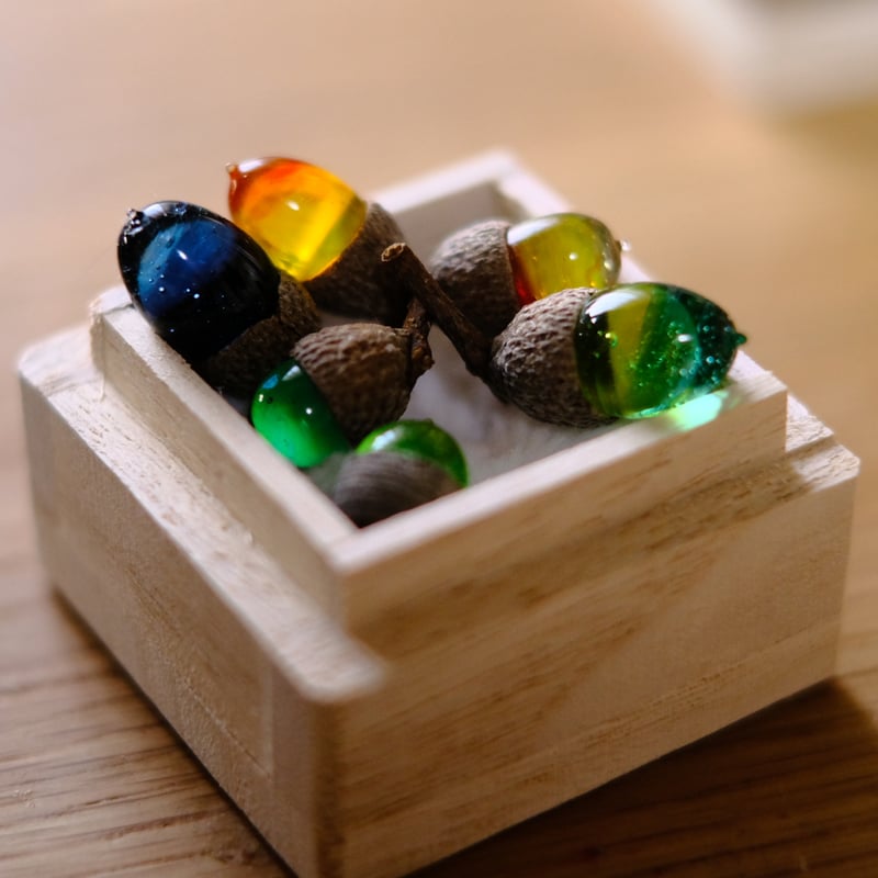 ガラスのどんぐりセット【売切れ】 | 八ツ目商會