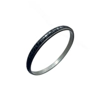 Black Scale Textured Bangle