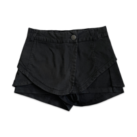 Black Layered Skort