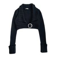 Cropped Knit Cardigan