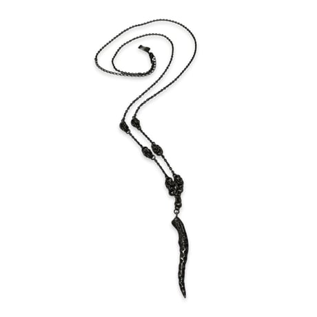 Fang Charm Long Necklace