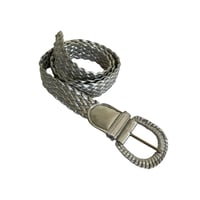 Silver Metallic Belt