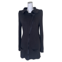 Diagonal Zip-up Knit