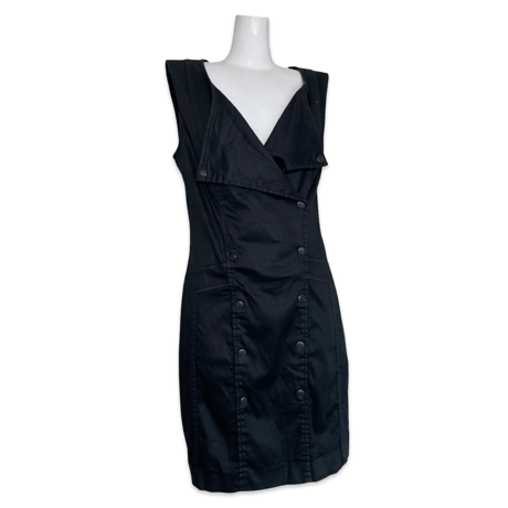 Double-breasted Goth Dress