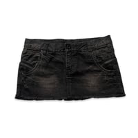 Zipper Decorated Mini Skirt