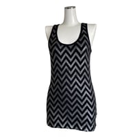 Silver Zigzag Tank