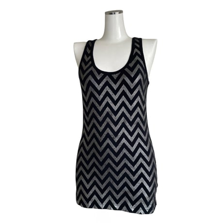 Silver Zigzag Tank