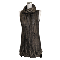 Metallic Sleeveless Long Knit