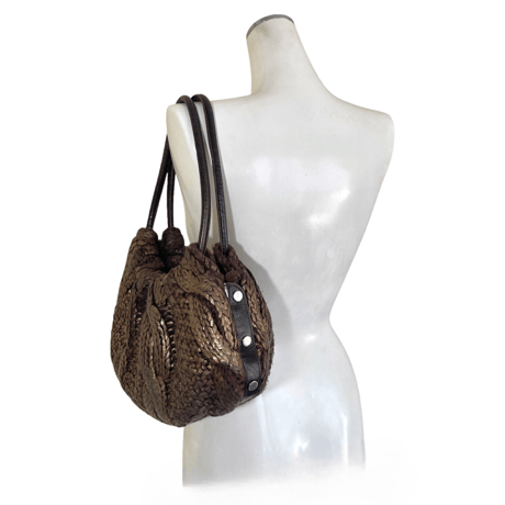 Metallic Knitted Bag
