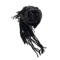 Long Fringe Knitted Scarf