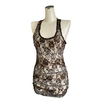 Leopard Lace Long Tank
