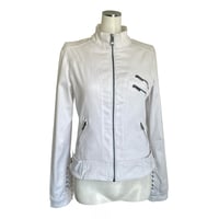 Lace-Up Detail White Jacket