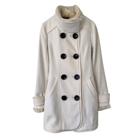 Ivory Long Pea Coat