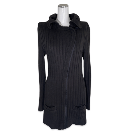 Diagonal Zip-up Knit