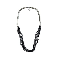 Metal Tube Beaded Necklace