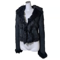 Black Fur Collar Jacket