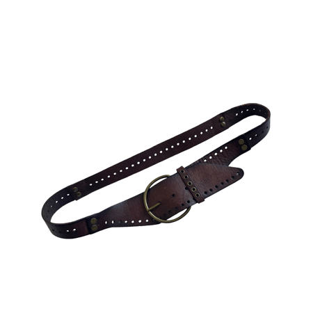 Asymmetric Leather Belt