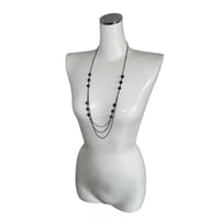 Layered Chain Bead Necklace