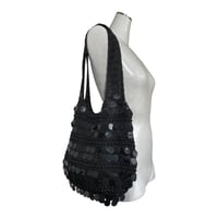 Sequin Knit Shoulder Bag