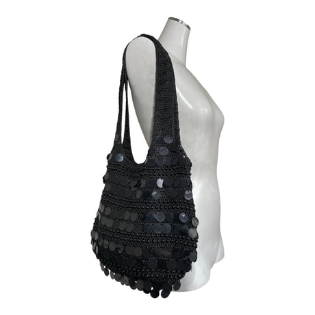 Sequin Knit Shoulder Bag
