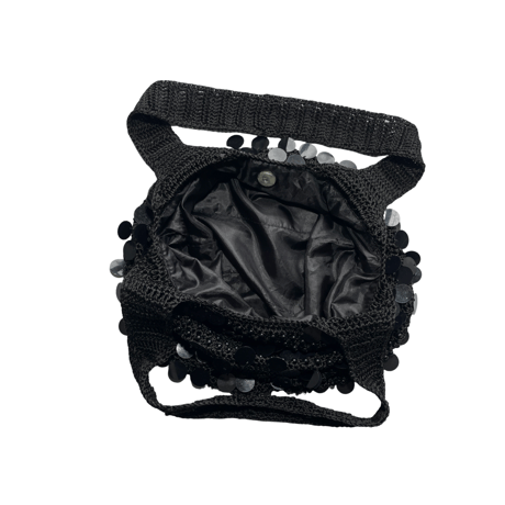 Sequin Knit Shoulder Bag