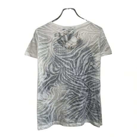 Sheer Zebra Print Top