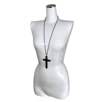 Black Big Cross Necklace