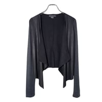 A/X Faux Leather Drape Top