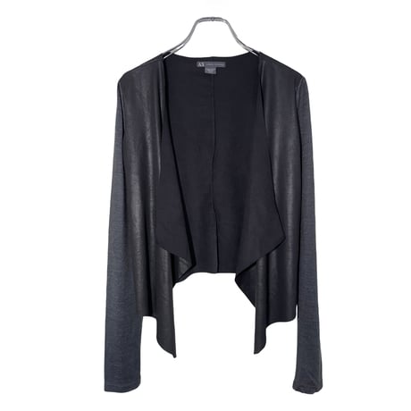 A/X Faux Leather Drape Top