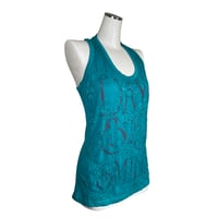 Sheer Lace Graphic Tank