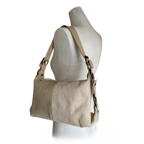 Beige Calf Hair Bag