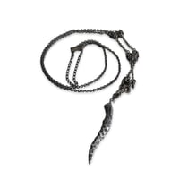 Fang Charm Long Necklace