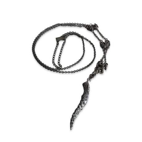 Fang Charm Long Necklace