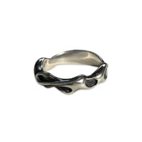 Melting Tribal Silver Ring