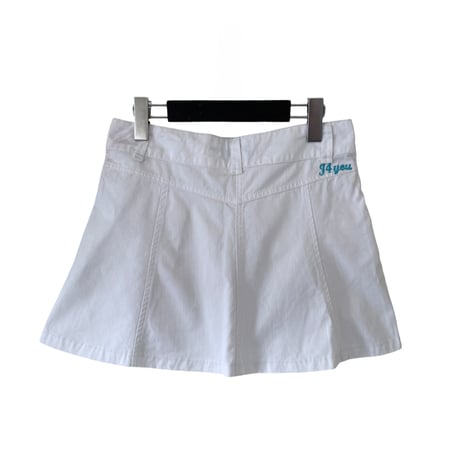White Flare Mini Skirt