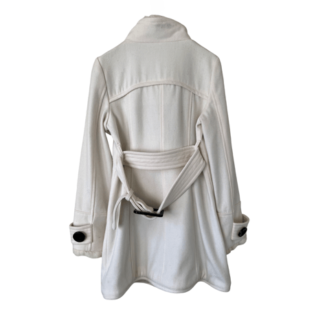 Ivory Long Pea Coat