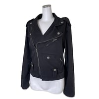 Black Cotton Rider's Jacket