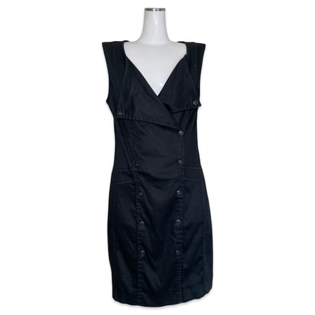 Double-breasted Goth Dress