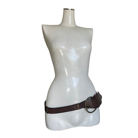 Asymmetric Leather Belt
